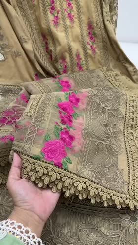 Rs 17500 Aneelas Luxury lawn UNstitched 3 pc [Dispatch Date 25th May] ~ [Chest 21] [Length 44] MEDIUM