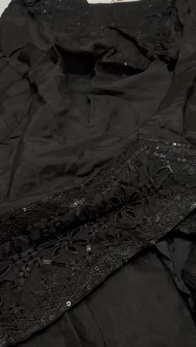 Rs 5500 Aneela’s raw silk stitched Emb 2pc ( medium)