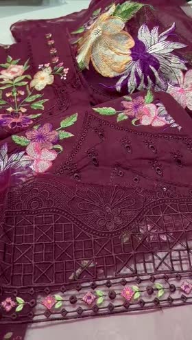 Rs 8000 Aneela’s unstitched Emb 3pc