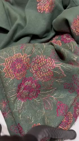 Rs 7950 Fragrant Winter karandi Emb 3pc chiffon emb duppata [D 2]